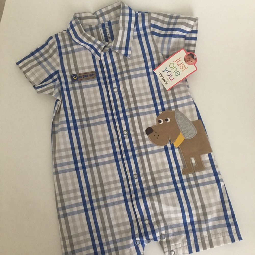 NWT Carter’s boys romper 6 months